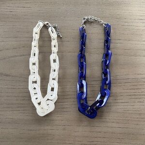 Lucite  Link necklaces